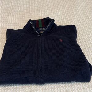 Polo by Ralph Lauren knitted Big Kids  Dark Blue Zip-Up Sweater,